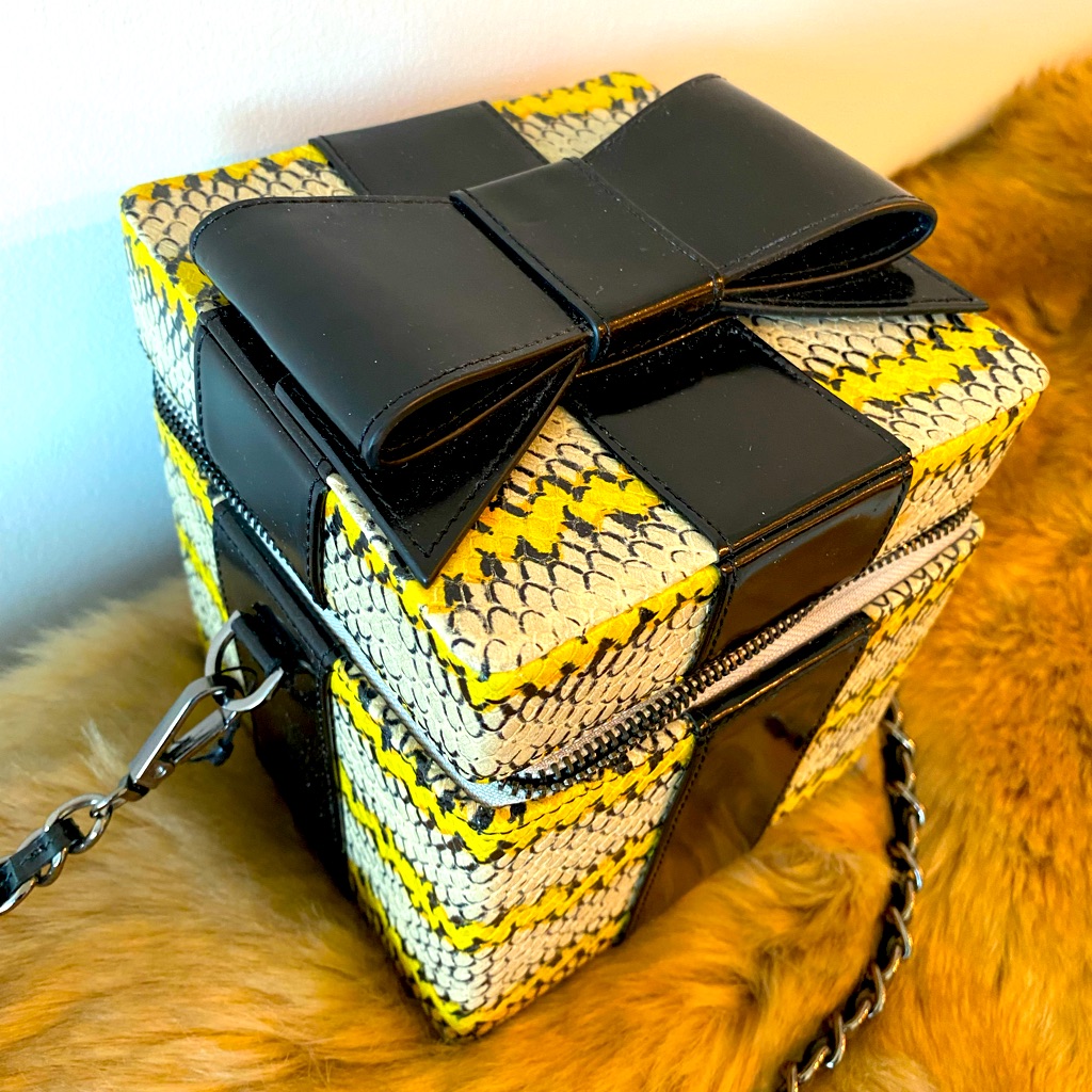 Alice Olivia Python Present Box Bag